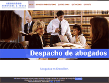 Tablet Screenshot of abogadosgranollers.net